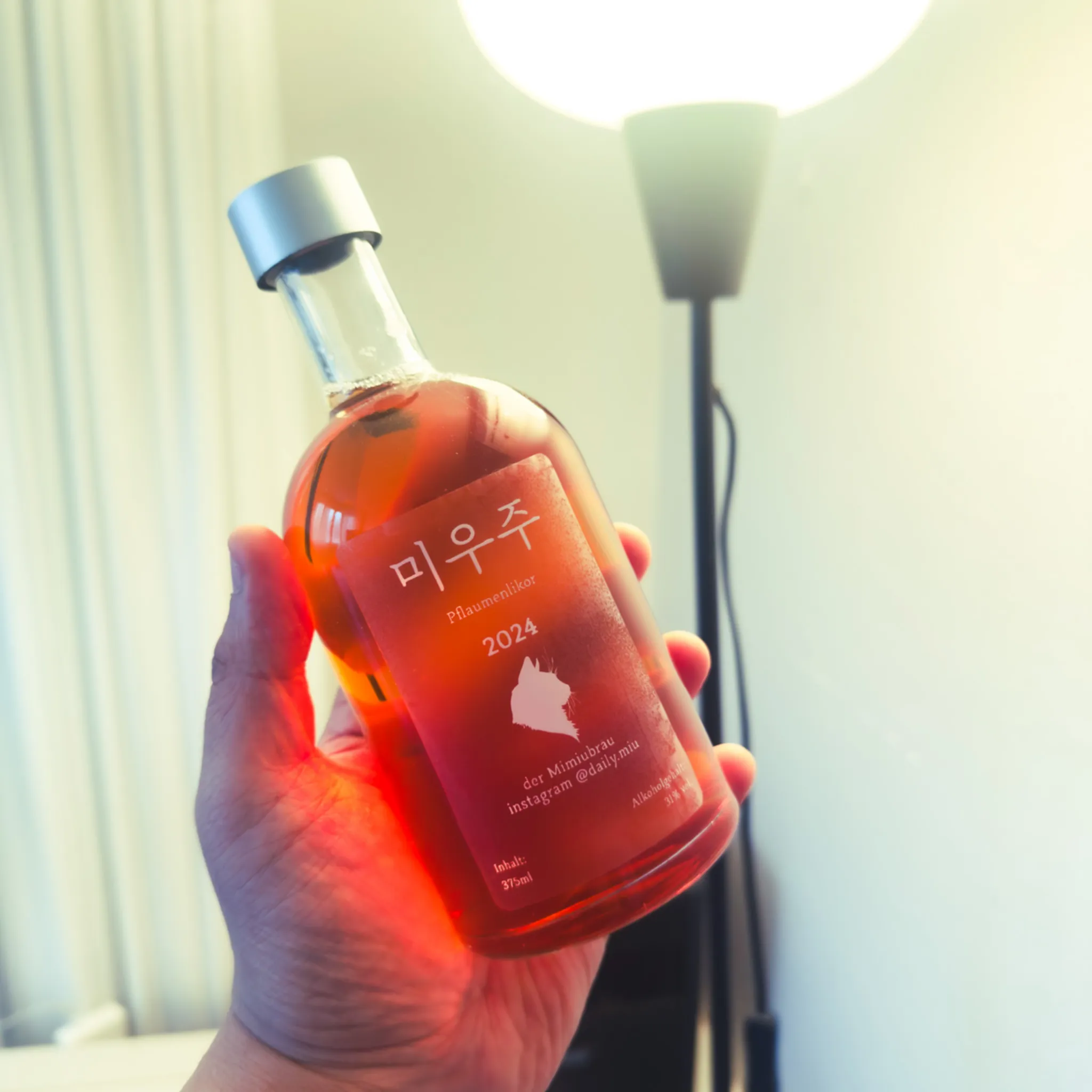Miuju 2024 bottle with minimalist Korean label
